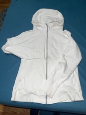 Lululemon Scuba Full Zip Hoodie Womens M Sweatshirt Thumbholes Big Logo