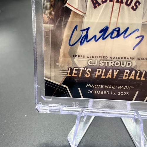 2024 Topps CJ Stroud SEALED auto lets play ball SP Astros / Texans #PBA-CJS GM - Picture 7 of 9