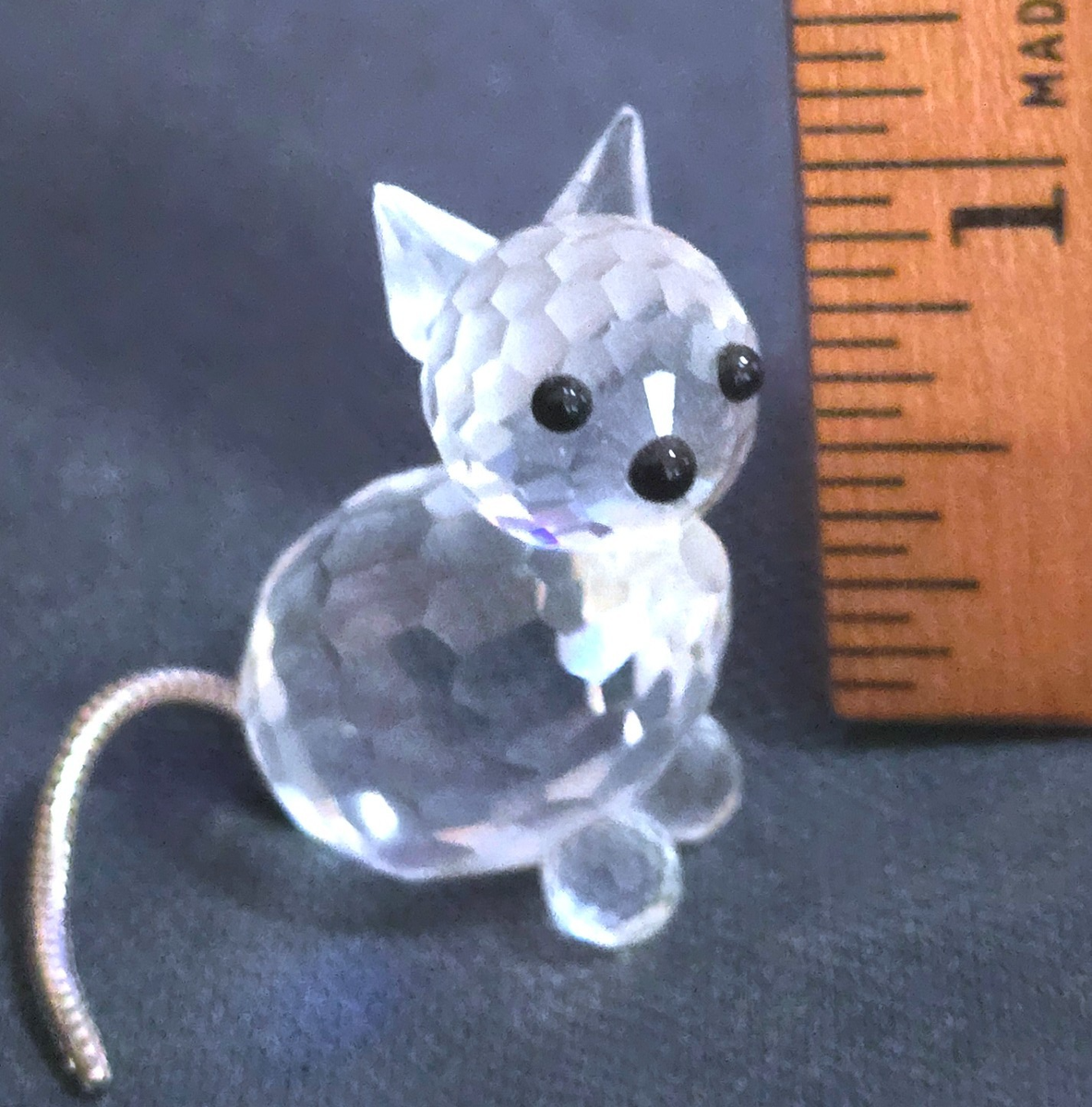 スワロフスキー Mini-Cat ねこ Older SWAROVSKI Crystal Mini Figurine Kitty Cat | eBay