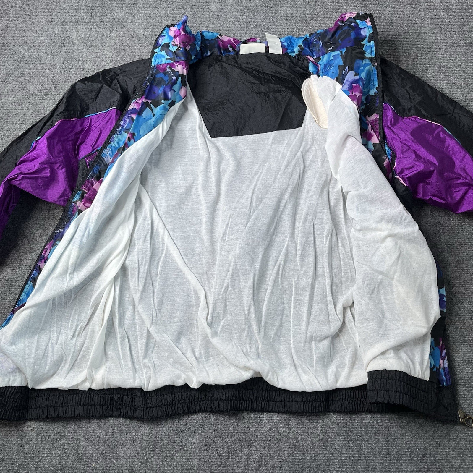 3 Vtg Basic Editions Colorful Windbreakers Jacket… - image 4