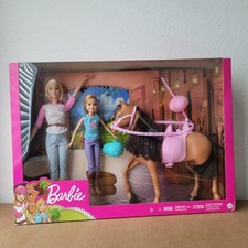Barbie Sisters 2020 Equitazione Playset Barbie e Stacie Moda Bambole e Cavallo