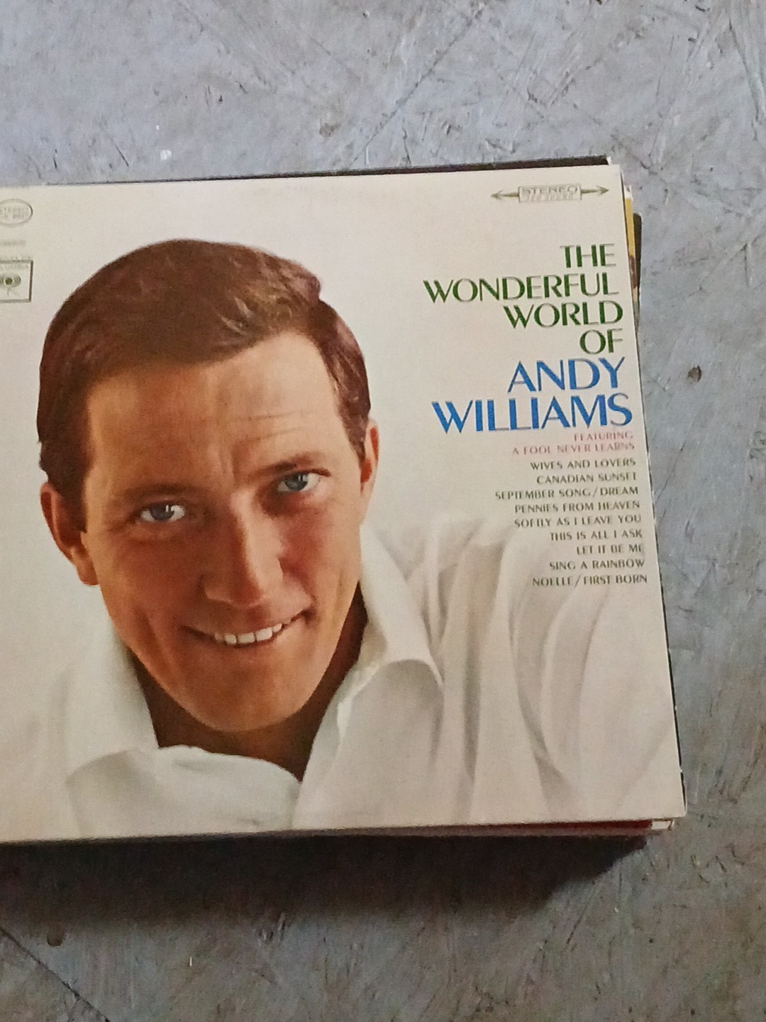 The Wonderful World of Andy Williams Record LP Columbia CS 8937