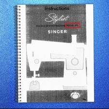 SINGER 413 User Manual Instructions - STEEL COIL BOUND - TOUGH COVERS