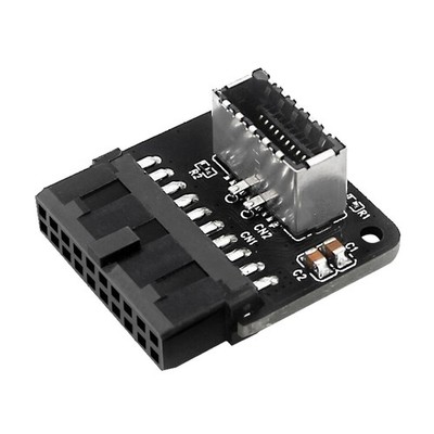 USB 3.0 Motherboard 20-Pin Buchse A-Key auf 19-pin Stecker Typ-E Adapter 90 Grad