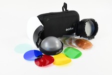 Godox Honeycomb and Diffuser Dome Set w/ Color Filters G375