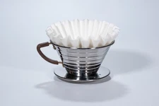 Kalita Wave Series Dripper 185 Stainless - Pour Over Coffee for 2 to 4 People