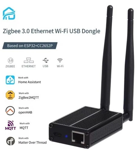 Zigbee 3.0 Gateway |Ethernet |USB |WiFi |Zigbee2MQTT |Home Assistant |OpenThread