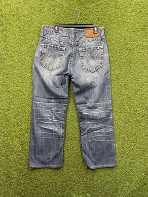 Big Star Buckle Jeans Mens 34R 34x26 Blue Pioneer Boot Cut Stretch Denim Darker