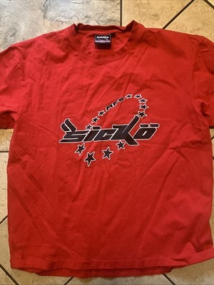 Born From Pain Japan Sicko AFB Logo Short Sleeve Tee Shirt Red Ian Connor