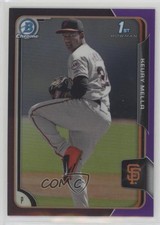 2015 Bowman Chrome Prospects Purple Refractor 246/250 Keury Mella #BCP136 3z8