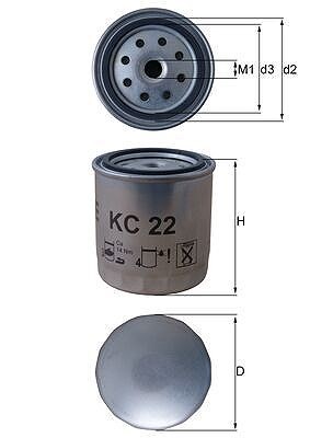 Mahle Kraftstofffilter U.A. FüR Daewoo, MERCEDES-BENZ, Ssangyong-image