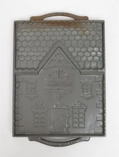 John Wright Cast Victorian Gingerbread House 2 Sided Cast Iron Mold Made in USA