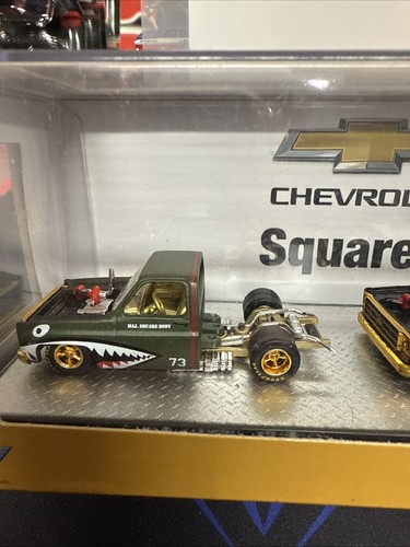 M2 Col. Square Body 1973 Chevrolet Cheyenne ๐ฅ 3 Car Custom Set ๐ฅ1 Of A Kind - Picture 2 of 5