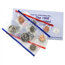 1998 U. S. Mint Coin Set with Envelope & COA *JE