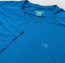 Arcteryx T-Shirt Mens XL Blue Motus SL Crew Short Sleeve Performance Outdoors