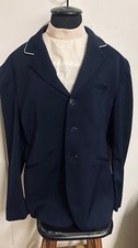 Alessandro Albanese MEN'S Hunt Coat Size 48" Chest Navy VGC Notched Collar