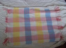Vintage Pram Blanket/Rug. Swando Made in Britain
