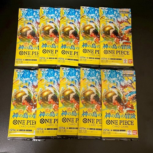 10PACKS OP-15 The Adventure of the Island of God One Piece Japanese SEALED