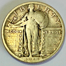 ** 1918 S ** STANDING LIBERTY QUARTER ** SILVER ** FINE CONDITION ** KEY DATE **