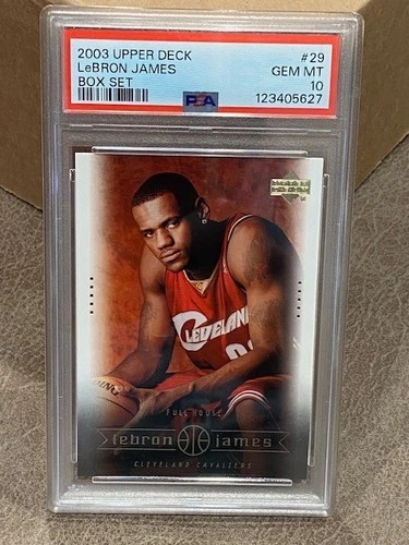 2003 Upper Deck Lebron James Box Set PSA 10 #29 Rookie RC Card New Case LOW POP