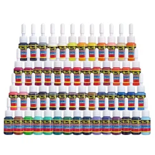 Tattoo Ink Set 54 Colors 1/6Oz 5Ml Pigment Kit Professional Tattoo Supply