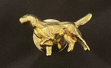 Irish Red Setter tie pin. Gold toned. Also good for lapel, scarf etc