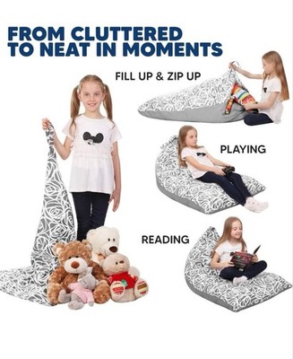 STARS UNITED Stuffed Animal Storage Bean Bag