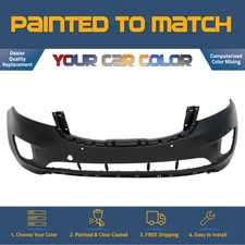 For 2015-2018 KIA SEDONA; Front Bumper Cover; L/LX/EX/SX w/Park Assist Painted