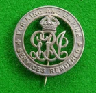 RARE WW1 Silver Wound Badge to British West Indies Regt Pte 11656 Aaron Simon
