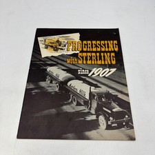 1940s Sterling Motor Trucks Progressing Since 1907 Original Sales Brochure 1940s Sterling Motor Trucks Progressing Since 1907 Original Sales Brochure
