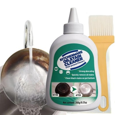 Kitchenware Oil Stain Cleaner, Multi-purpose Kitchen Cleaner, Pot Bottom Blac...