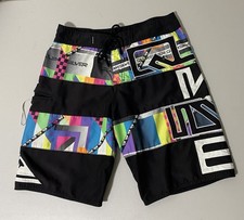 VINTAGE 90s MENS QUICKSILVER BOARD SHORTS SIZE 32 Rainbow Color way