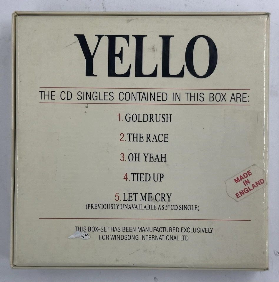 YELLO The CD Single Collection GERMAN LIMITED EDITION Of 3000 - Image 2 of 4