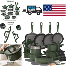 Nonstick Cookware Set Kitchen Induction Granite Cooking 31PCS Pots and Pans