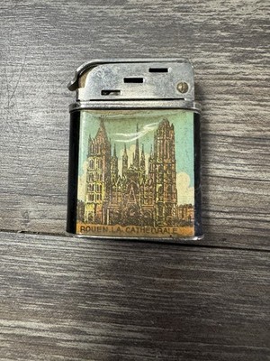 1940 POLAIRE ENAMEL SUPERB Rouen La Cathedral UNUSUAL VINTAGE LIGHTE