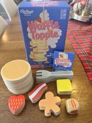 Waffle Topple Stacking Balancing Family Game. 2+ Players, Ages 6+