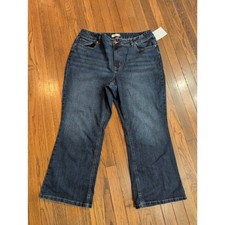 Maurices Classic Slim Boot Hi-Rise Curvy Stretch Dark Wash Jeans 20W X-Short