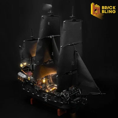 BrickBling LED Light Set for LEGO Captain Jack Sparrow's Pirate Ship 10365 (Std)