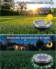 Solar Lights Outdoor Garden, 8 Pack Solar Ground Lights Pathway Waterproof