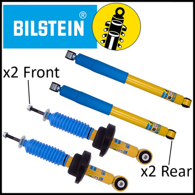Bilstein B6 4600 Front & Rear Shocks Set fit 16-24 Nissan Titan XD 4WD w/0'' Lift