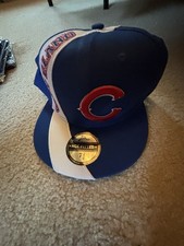 Headgear  Classics Fitted Hat Chicago Cubs Blue White Size 7 3/8 MLB