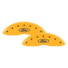 For Ford Expedition 97-02 Caliper Covers Gloss Yellow Caliper Covers w Ford Oval