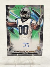 2024 Topps Inception - Rookie Auto Ja'Tavion Sanders #RA-JSA Green /150 (AU, RC)