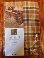 Hampshire Tablecloth Thanksgiving Fall, Oblong 60x102 100 Cotton Brand New