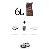 Hoffcar Set Service 3 Filter Und 6L ÖL FüR Suzuki Grand Vitara 2.7 V6 127Kw Da