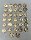 Lot Of 32  90 % Silver Mercury Dimes 1916-1945-s $3.20 Face Value from Whitman b