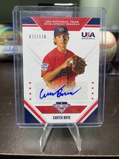 2020 Panini Stars and Stripes 16U National Team Carter Boyd Blue Auto 071/170