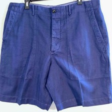 Mens Size 38 Navy Blue Comfort Shorts Premium Fabric Pockets SfPf Home