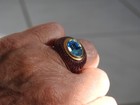 gorgeous Kenneth J Lane KJL faux Blue Topaz & Enamel RING 7.25 — photo 3