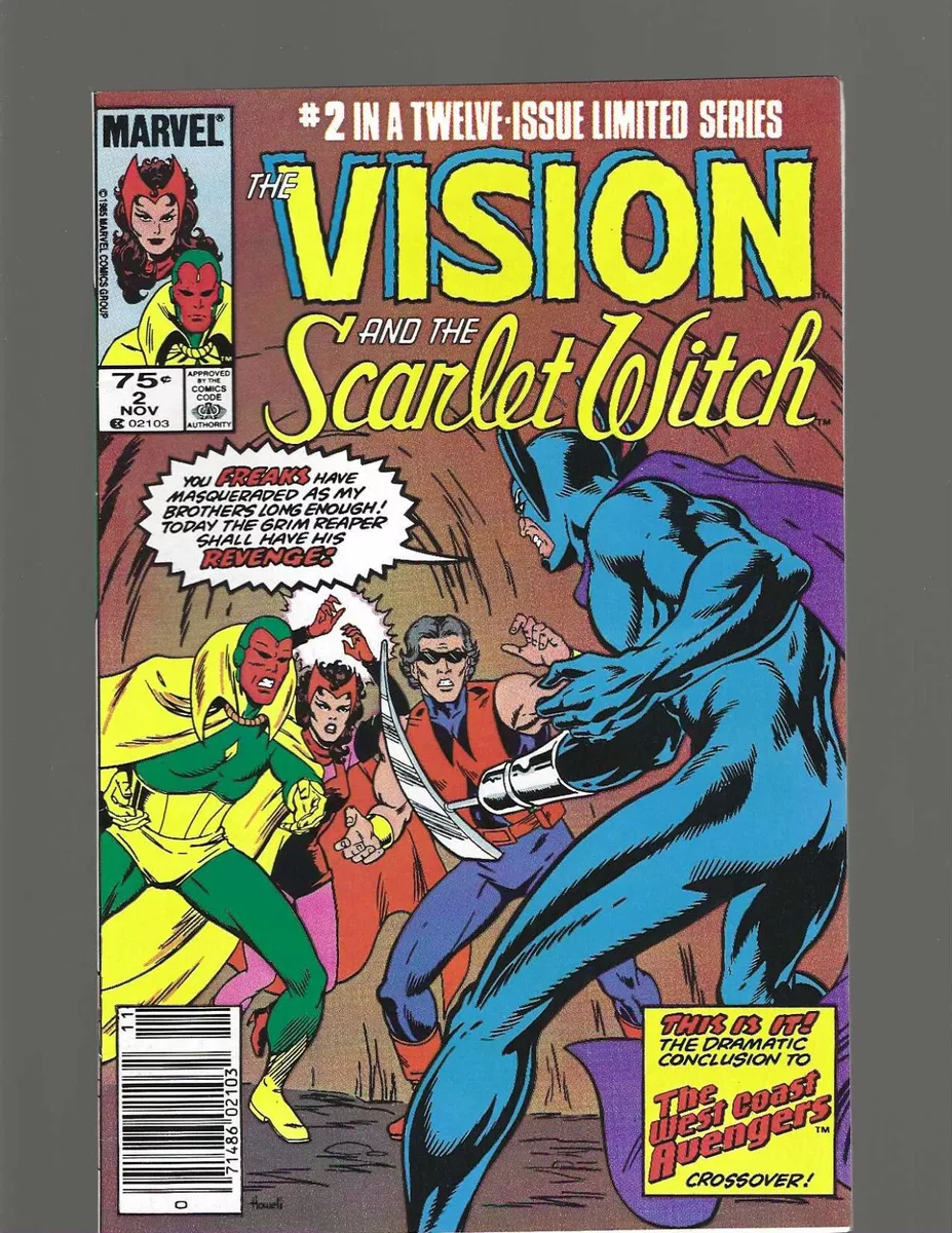 The Vision & Scarlet Witch #2 [Marvel,1985] NM 9.4, Book 2 of 12, Grim  Reaper